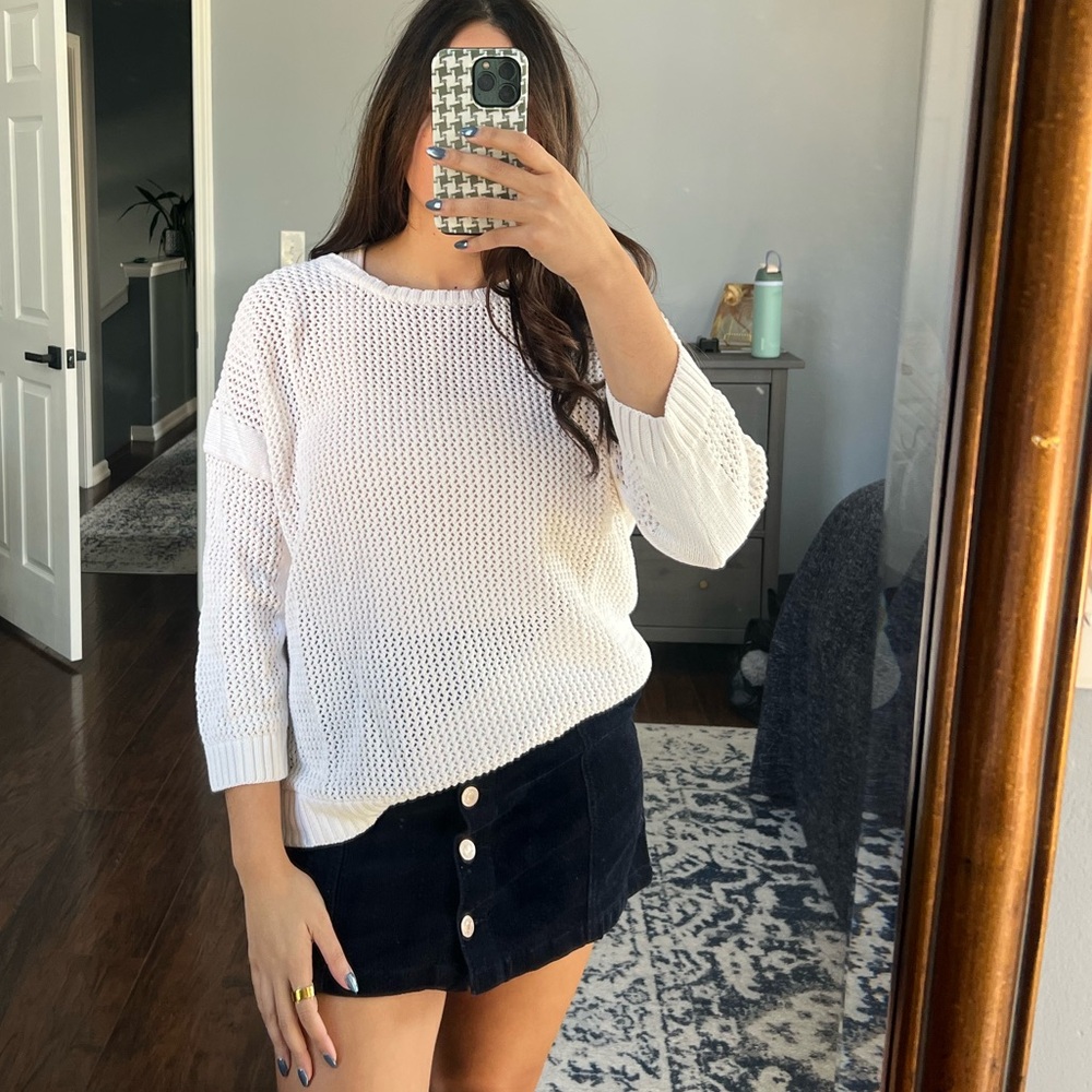 White Knit Sweater